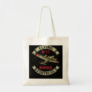 B17 Zware Bomber WW2 Plane Vliegtuig USA Vlag Vete Tote Bag