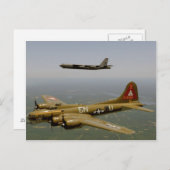 B17G- en B52H-komkommers in de vlucht Briefkaart (Voorkant / Achterkant)