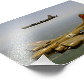 B17G- en B52H-komkommers in de vlucht Foto Afdruk (Hoek)