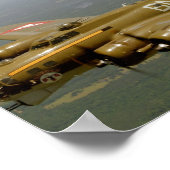 B17G- en B52H-komkommers in de vlucht Poster (Hoek)