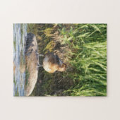 B18 Kleine Topper Staand op Steen Legpuzzel (Horizontaal)