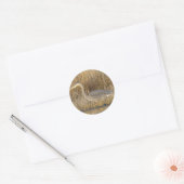 B19 Blauwe Reiger Jong Ronde Sticker (Envelop)