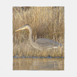 B19 Juveniele Grote Blauwe Reiger Fleece Deken