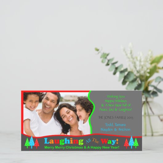 B1 Lach Al Sjabloon van de Foto van Kerstmis van (Staand voorkant)