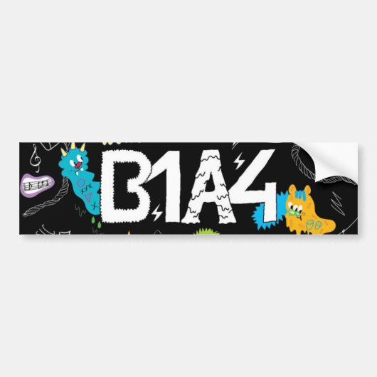B1A4-sticker Bumpersticker (Voorkant)