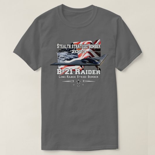 B21 Raider Stealth strategische bommenwerper T-shirt (Design voorkant)