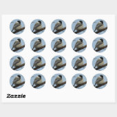 B21 Zwarte Mees Ronde Sticker (Vel)