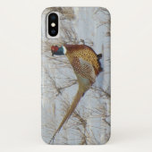 B22 Ring-necked fazant in sneeuw Case-Mate iPhone Case (Achterkant)