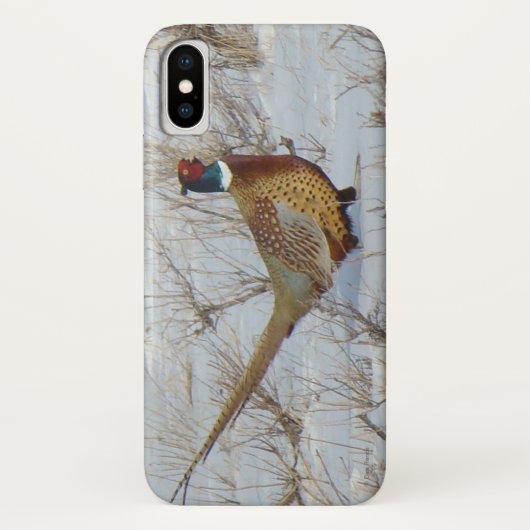 B22 Ring-necked fazant in sneeuw Case-Mate iPhone Case (Achterkant)