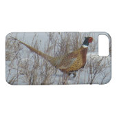 B23 Ring-necked fazant in sneeuw Case-Mate iPhone Case (Achterkant (Horizontaal))