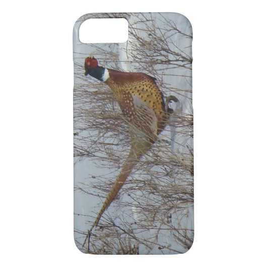 B23 Ring-necked fazant in sneeuw Case-Mate iPhone Case (Achterkant)