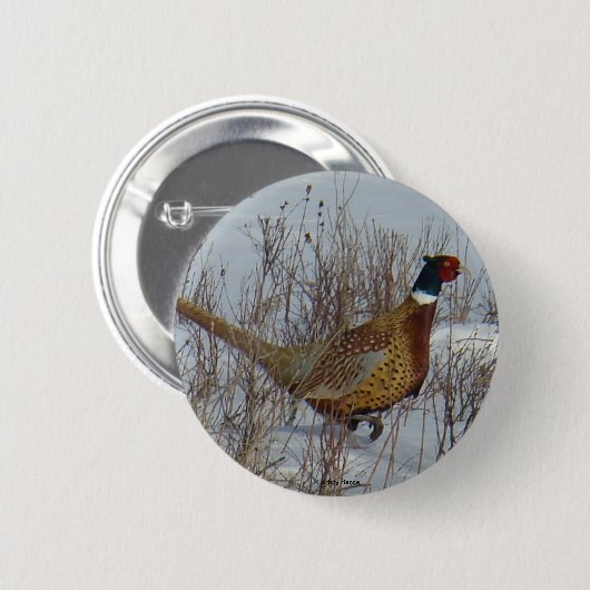 B23 Ringhalsstof . Ronde Button 5,7 Cm (Voorkant /achterkant)