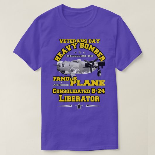 B24 Bevrijder Zware Bommenwerper T-shirt (Design voorkant)
