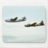 B24- en B17-vliegend Mousepad Muismat (Voorkant)