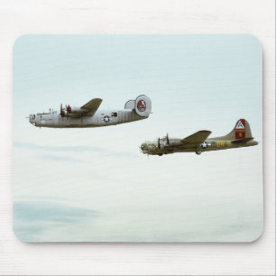 B24- en B17-vliegend Mousepad Muismat