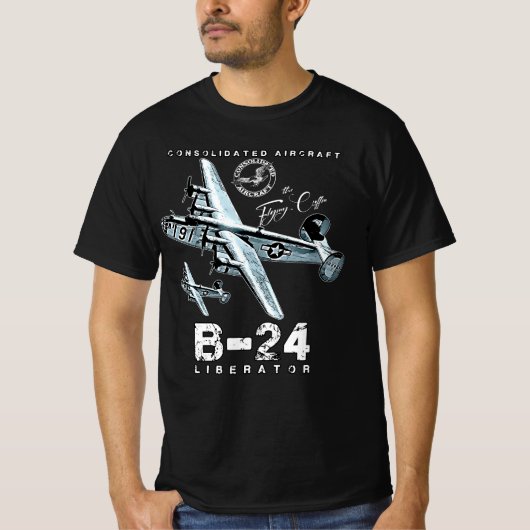 B24 Liberator De Vliegende Kist WW2 Zware Bommenwe T-shirt (Voorkant)
