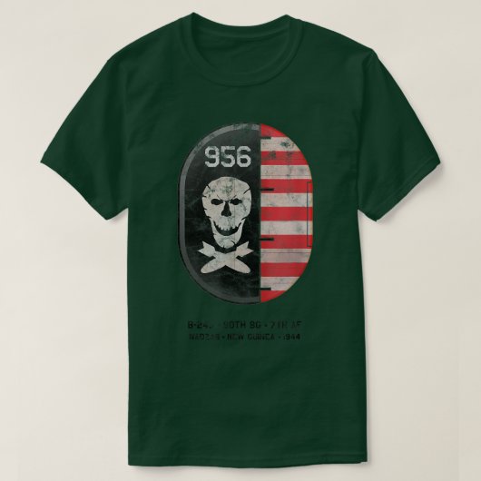 B24 Liberator WWWII Nadzab Nieuw-Guinea T-shirt (Design voorkant)