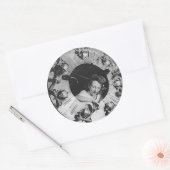 B24 Motor Meisje Mechanic Ronde Sticker (Envelop)