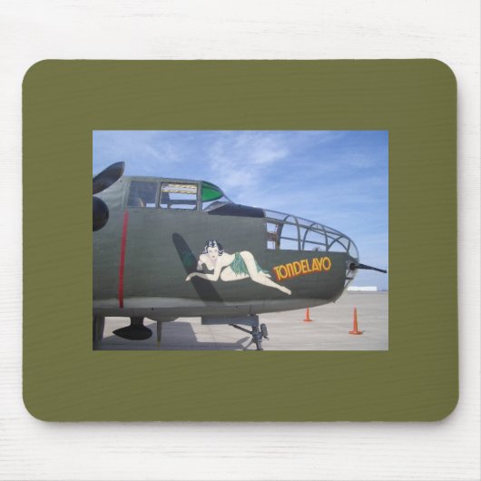 B25 Bomber Mousepad Muismat (Voorkant)
