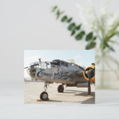 B25 MITCHELL BOMBER " EXECUTIVE SWEET" NOSE ART BRIEFKAART (Staand voorkant)