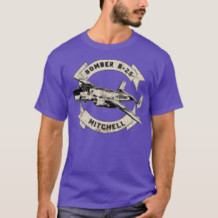 B25 Mitchell Bomber WO2-vliegtuig T-shirt
