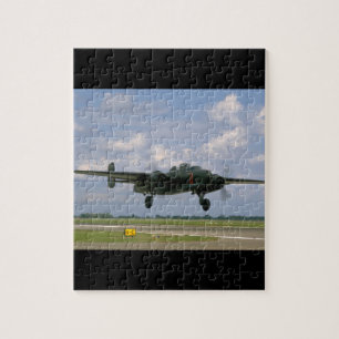 B25 Net voor de landing_WWII-vliegtuigen Legpuzzel