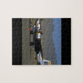 B25. (vlak;b25;baan;sky_WWII Planes Legpuzzel (Horizontaal)