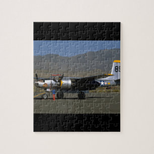B25. (vlak;b25;baan;sky_WWII Planes Legpuzzel
