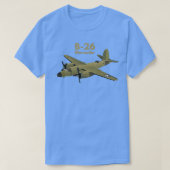 B26 Marauder WW2 Gemiddelde Bomber T-shirt (Design voorkant)