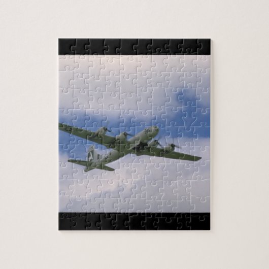 B29, Blue Sky en Clouds_WII Planes Legpuzzel (Verticaal)