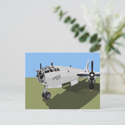 B29 Superfortress Bomber Briefkaart (Staand voorkant)
