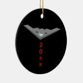 B2 Stealth Bomber Silent Night Keramisch Ornament (Rechts)