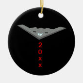 B2 Stealth Bomber Silent Night Keramisch Ornament (Voorkant)