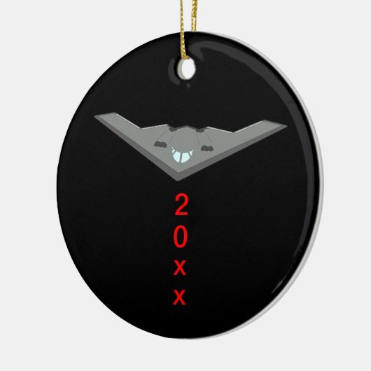 B2 Stealth Bomber Silent Night Keramisch Ornament (Links)