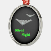 B2 stealth bommenwerper vliegt stille nacht Metalen Ornament (Links)