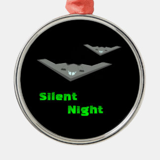 B2 stealth bommenwerper vliegt stille nacht Metalen Ornament