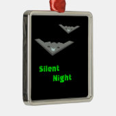  B2 stealth bommenwerper vliegt stille nacht Metalen Ornament (Rechts)