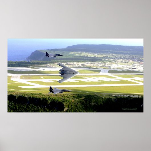 B2 Stealth met F15 Escort Poster (Voorkant)