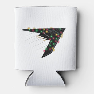 B2 Stealth Spirit Kerstmis Vliegtuig Jet Digitaal  Blikjeskoeler