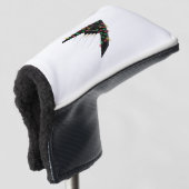 B2 Stealth Spirit Kerstvliegtuig Jet Digitaal Golfheadcover (3/4 voorkant)