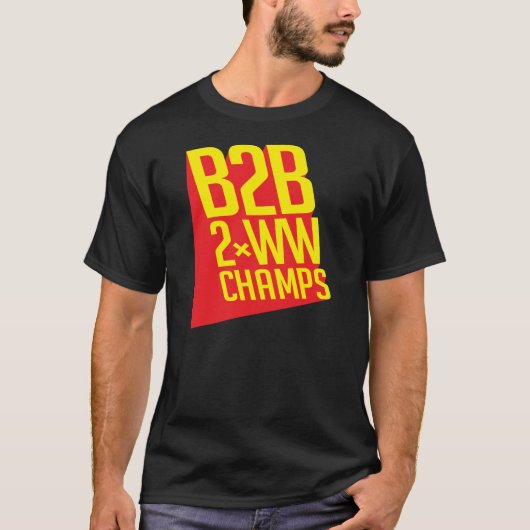 B2B 2x WW Champs T-shirt (Voorkant)