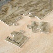 B35 IJzerbruine Havik in Tarweveld Legpuzzel (Zijkant)