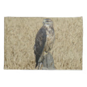 B36 Ferruginous Hawk in Wheat Field Kussensloop (Achterkant)