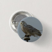 B38 Sneeuwuil Ronde Button 3,2 Cm (Voorkant /achterkant)