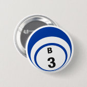 B3 Bingo Ball-knop Ronde Button 5,7 Cm (Voorkant /achterkant)