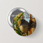 B3 Marsh Wren Ronde Button 5,7 Cm (Voorkant /achterkant)