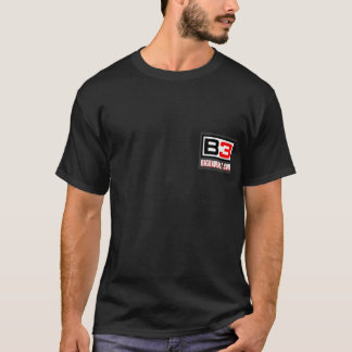 B3 Rook op het zwarte T-shirt