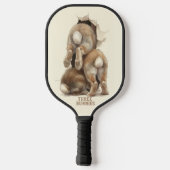 B3 Three Bunnies 3D Illusion Pickleball Paddle (Achterkant)