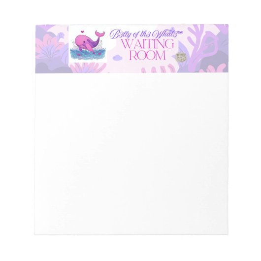 B3lly of th3 Whal3 Waiting Room notepad  Notitieblok (Voorkant)