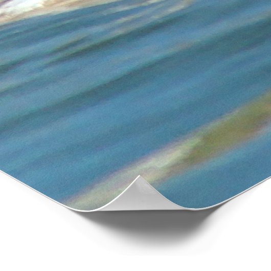 B40 Jongle, met rode hals gekookte Grebe Poster (Hoek)